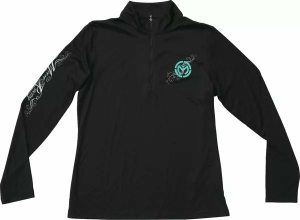 Pulover Dama MOOSE RACING Flourish Half Zip Black