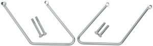 Chrome Saddlebag Support Brackets Silver