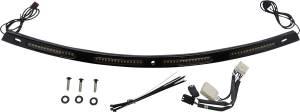 Genesis® 4 Dynamic Led Batwing Windshield Trim Black, 1, nordicamoto.ro