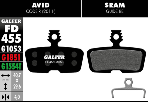 G1053 Standard Brake Pads, 2, nordicamoto.ro