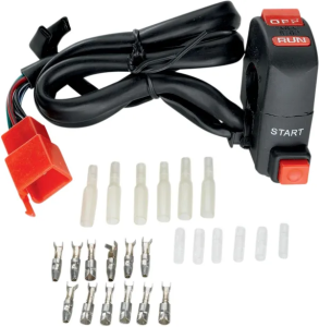 MOOSE RACING Start-stop Switch Black, Red 