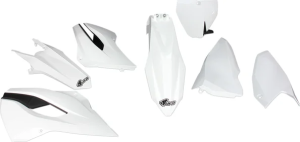 Set de caroserie din plastic de schimb, negru, alb, 1, nordicamoto.ro