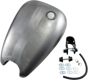 Extended Smooth-top Quickbob Rubber-mount Gas Tank Raw, 2, nordicamoto.ro