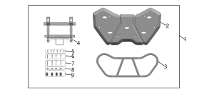 KIT EXTENSIE PORTBAGAJ SPATE ATV CFMOTO 600 / 625 / 850 / 850XC / 1000 – NEGRU, 5, nordicamoto.ro