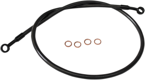 Ebony 2 Brake Line Kit Black, Stainless Steel