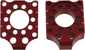 Axle Blocks Red, Anodized