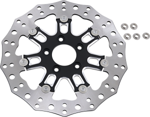 Two-piece Floating Brake Rotor Black, 2, nordicamoto.ro