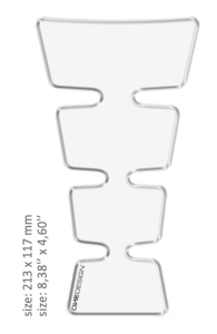 Resin/soft Touch Tank Pad Clear, 1, nordicamoto.ro