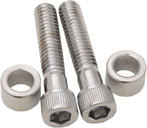 Handlebar Clamp Screws With Spacers Silver