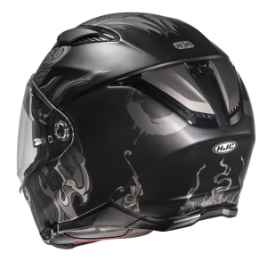 Casca HJC F70 Spector Negru Alb M, 2, nordicamoto.ro
