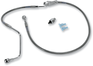 Stainless Steel Brake Line Kit Silver, Clear-coated
