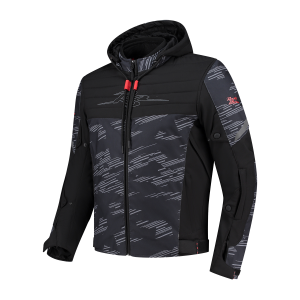 Geaca Rusty Stitches Liam Black/Grey/Red