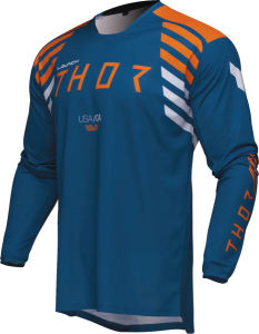 Tricou Enduro Thor Launchmode Zone Blue