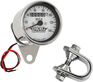 2.4(r) Mini Mechanical Speedometer White