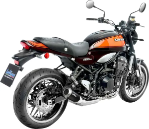 Tobă de eșapament LeoVince LV-10 Black Edition Slip-On pentru Kawasaki Z900RS / Z900RS Cafe (2018-2025), 3, nordicamoto.ro