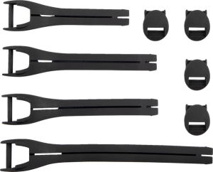 MOOSE RACING Boot Strap Kit Black 