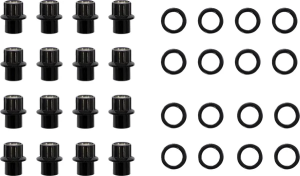 Carbon Lug Nuts Silver 