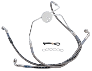 Cycleflex Extended Length Front Brake Line Kit Silver, Polished Oversize [+102 mm (4'')], 1, nordicamoto.ro