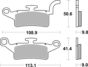 Hf Street Ceramic Organic Brake Pads