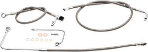 Stainless Steel Brake Line Kit Silver 30, 1, nordicamoto.ro