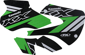 Evo Graphics Kit Black, Green, 2, nordicamoto.ro