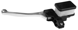 225 Hydraulic Brake And Clutch Levers With Reservoir Black, Silver, Polished