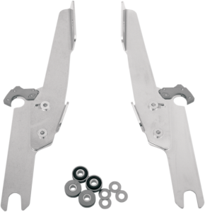 Fats/slim Windshield  Trigger-lock Complete Mount Kit Polished, 1, nordicamoto.ro
