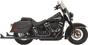 Fishtail True Dual Exhaust System Black