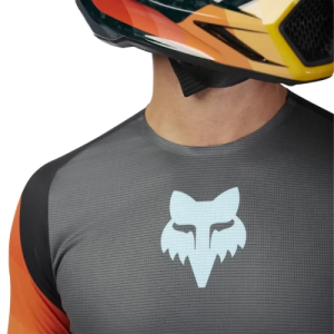 Tricou Fox MX-Flexair Grid Negru/Portocaliu XXL, 5, nordicamoto.ro