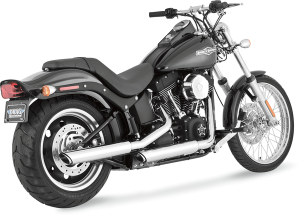3(r) Round Twin Slash Slip-on Mufflers Black 