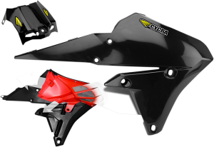 Powerflow Intake Radiator Shrouds Black