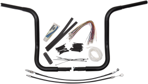 1-1/4(r) Ez Install Round Top Handlebar Kit Black, 3, nordicamoto.ro