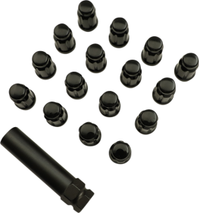 Splined Lug Nut Black 