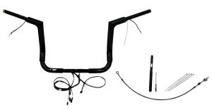 Plug & Play Ez Install 1-1/2(r) Flat Top Handlebar Kit Black, 1, nordicamoto.ro