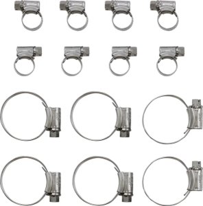 Set de cleme pentru radiator, argintiu