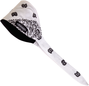Old School Bandana White