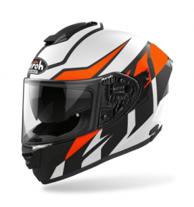 Casca Airoh ST.501 FROST Orange/White