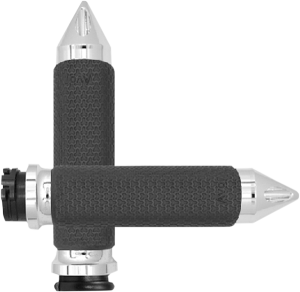 Vibration Dampening Memory Foam Grips Silver, 1, nordicamoto.ro