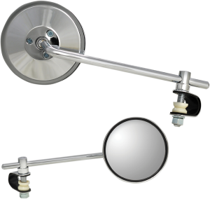 Universal Clamp-on Mirror Silver