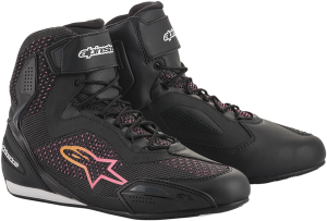 Ghete dama Alpinestars Stella Faster-3 Rideknit Black/Orange/Pink