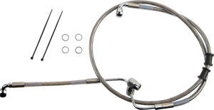 Rear Brake Line Silver, Polished