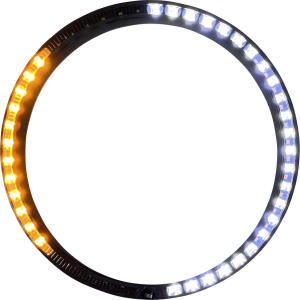 Probeam® Turn Signal Ring Trim Amber, White, 3, nordicamoto.ro