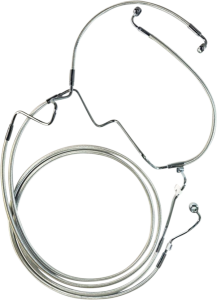 Designer Series Dot Extended Abs Touring Lower Brake Line Kit Chrome, Sterling Chromite® Ii