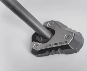 Extensie pentru piciorul suportului lateral, negru, argintiu, 3, nordicamoto.ro