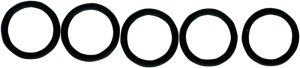 O-ring Lwr Checkvalve 5pk Black