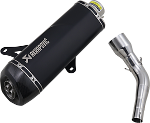 Stainless Steel Slip-on Line Scooter Muffler Black