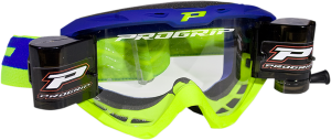 3450 Riot Roll Off Mounted Mx Goggles Blue, Hi-vis, Yellow, 1, nordicamoto.ro