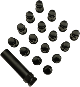 Splined Lug Nut Black 