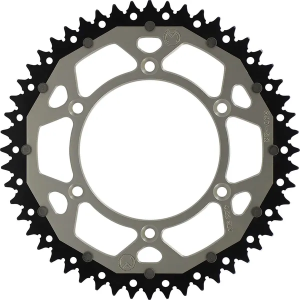 MOOSE RACING Dual Sprocket Silver 