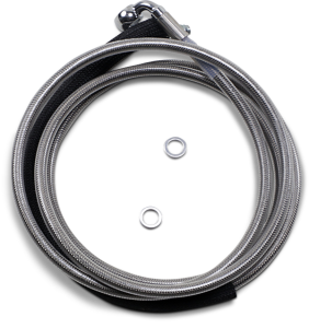 Stainless Steel Hydraulic Clutch Line Clear-coat
